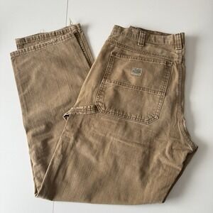 Lee Dungarees Canvas Carpenter Pants Tan Men's 36x34 Relaxed Straight Leg Fit